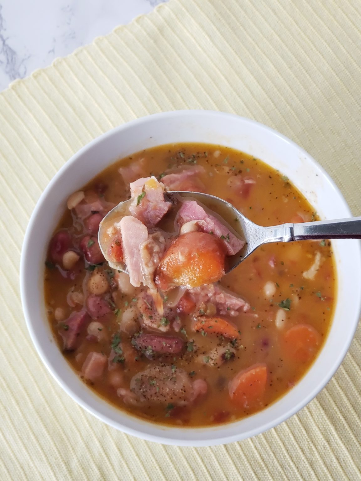 ham and bean soup with ham bone